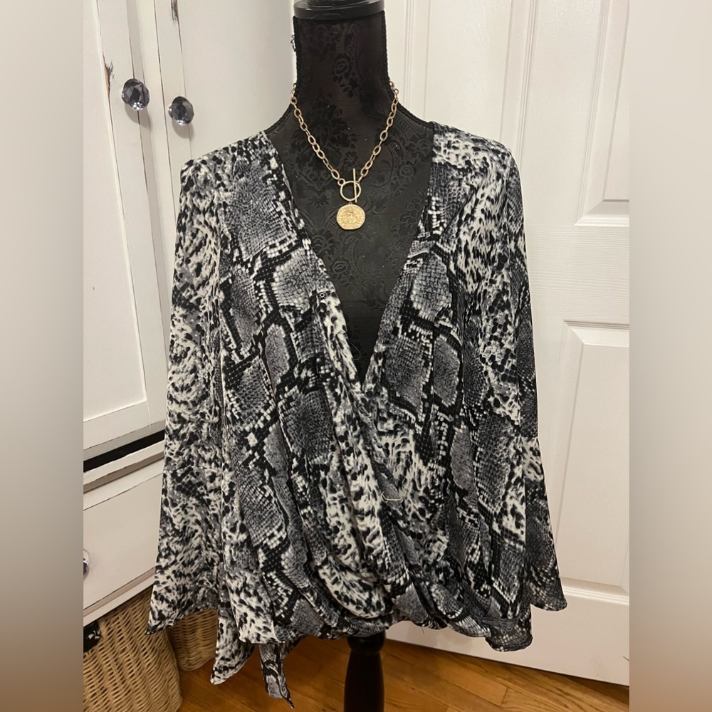 Snakeskin top